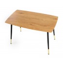 Стол обеденный HALMAR TRIPOLIS дуб золотой/черный 120/70